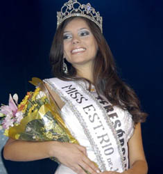 Camila Hentzy, Miss Estado do Rio, está confirmada no júri do Miss Cabo Frio 2009.